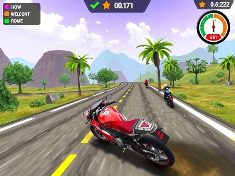 Goa Turbo Champ gameplay screenshot showing Indian landscape